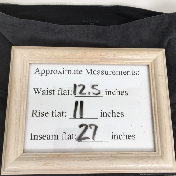 Yummie Women’s Faux Suede Leggings Gray High Waist Size Medium - Picture 14 of 14